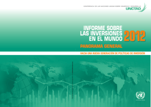 Informe sobre las inversiones en el mundo 2012