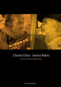 Libro: Chosto Ulloa * Santos Rubio, Dos Cantores