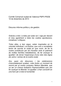 Comité Comarcal ciudad de Valencia PSPV