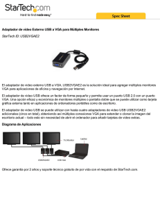 Adaptador de vídeo Externo USB a VGA para