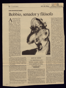 Bobbio, senador y filósofo