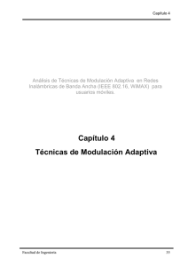 Capítulo 4 Técnicas Modulación Adaptiva