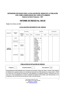 INFORME DE RIESGO No. 005-06