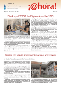 Distribuye ETECSA las Páginas Amarillas 2015