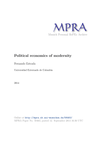 Political economics of modernity