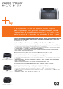 Impresora HP LaserJet 1010/1012/1015