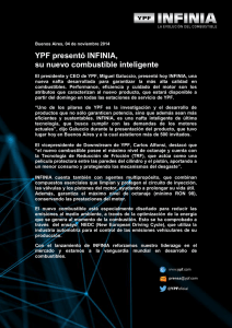 YPF presentó INFINIA, su nuevo combustible inteligente