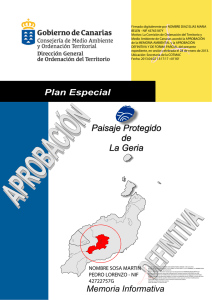 Memoria Informativa - Gobierno de Canarias