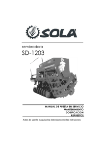 SD-1203 - Maquinaria Agrìcola Solà