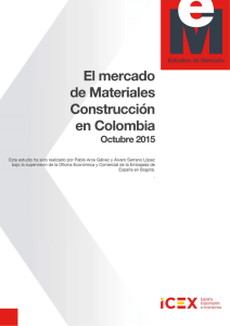El mercado de materiales de construcción en Colombia