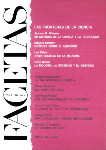 Facetas Núm. 1. Vol. 7, 1974 - Biblioteca Virtual Miguel de Cervantes