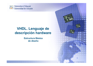 Estructura de un diseño en VHDL