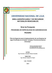 PLAN DE NEGOCIOS - Repositorio Universidad Nacional de Loja