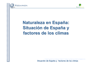 Situación de España y factores de los climas