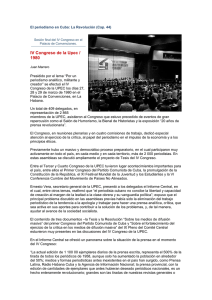 IV Congreso de la Upec / 1980 - Unión de Periodistas de Cuba