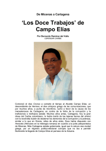 De Micenas a Cartagena `Los Doce Trabajos` de Campo Elías