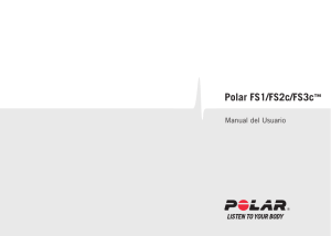 Polar FS1/FS2c/FS3c Manual del Usuario