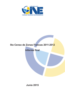 5° Censo de Zonas Francas 2011-2012
