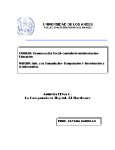 UNIVERSIDAD DE LOS ANDES La