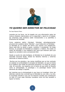 YO QUIERO SER DIRECTOR DE FELICIDAD