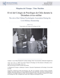 El rol del Colegio de Psicólogos de Chile durante la Dictadura cívico