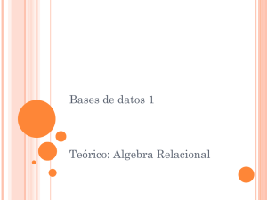 Teórico: Algebra Relacional Archivo