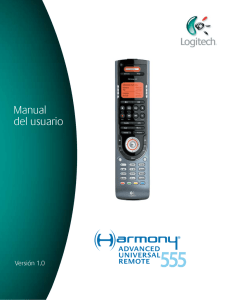 Usar el mando a distancia Harmony 555