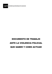 CPM-Intervención policial - Biblioteca de la Comisión Provincial