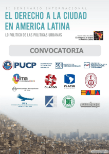 El Derecho a la Ciudad en América Latina