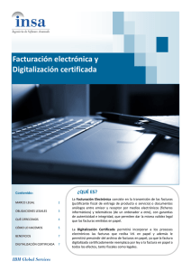 Facturación electrónica y Digitalización certificada
