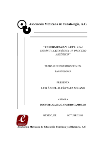 59. Enfermedad y arte - Asociación Mexicana de Tanatología, AC