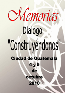 memoria del dialogo en guatemala