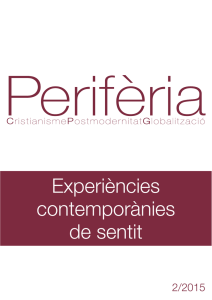 Perifèria 2015/2. Experiències contemporànies de sentit