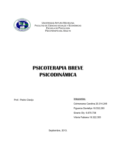 psicoterapia breve psicodinámica