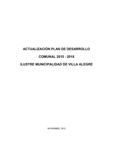 actualización plan de desarrollo comunal 2015