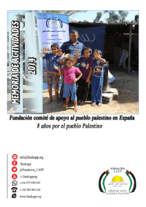 memoria de actividades - Fundación Comité de Apoyo al Pueblo