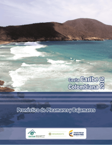 pronóstico de pleamares y bajamares costa caribe colombiana año