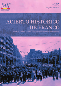 Boletín Nº 135, julio de 2015 - Fundación Nacional Francisco Franco