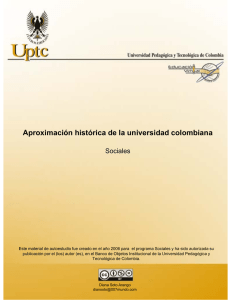 Aproximación histórica de la universidad colombiana