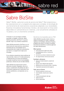Sabre BizSite - Sabre Travel Network