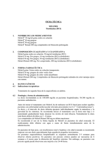 FICHA TÉCNICA MELERIL Tioridazina (DCI) 1. NOMBRE DE LOS