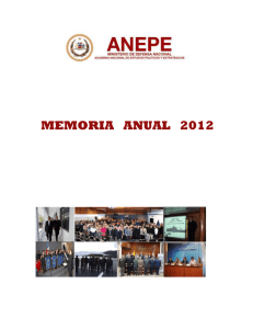 Memoria ANEPE 2012 - ANEPE – Academia Nacional de Estudios