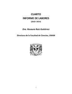 Informe 2010 - 2014 - Facultad de Ciencias