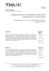 Videoactivismo 2.0:revueltas, producción audiovisual y cultura libre?