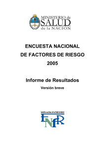 Encuesta Nacional de Factores de Riesgo 2005
