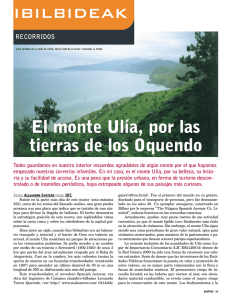 El monte Ulía, por las tierras de los Oquendo
