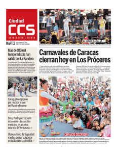 Carnavales de Caracas cierran hoy en Los Próceres