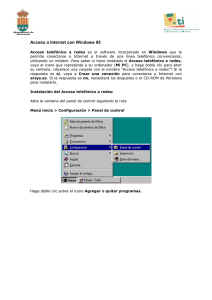 Tutorial de acceso a Internet con Windows 95