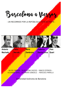 Barcelona a Versos. Un recorrido por la República a