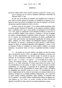 Lexis. Vol. X. No. l. 1986 RESEÑAS IGNACIO ARELLANO, Poesía